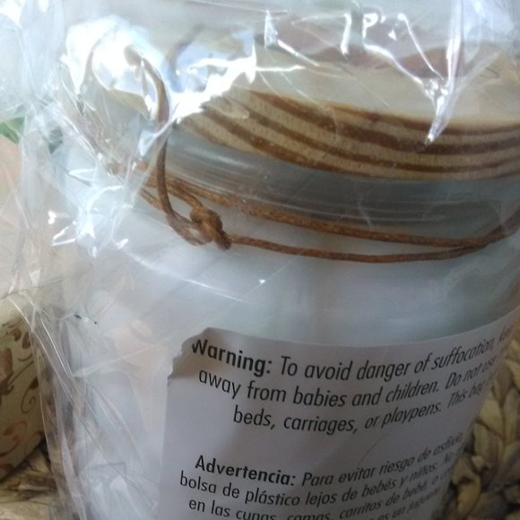 NWT RAE DUNN THANKFUL Cotton Ball Jar - Picture 7 of 8